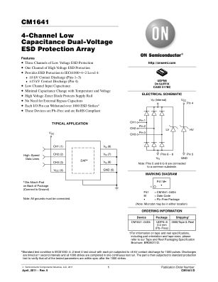 CM1641 datasheet cover page