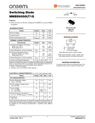 MMBD6050LT1 数据手册首页
