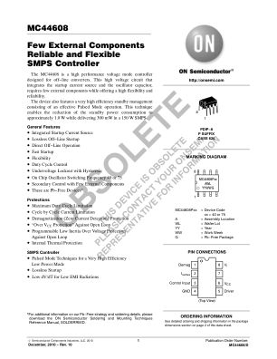 MC44608 datasheet cover page