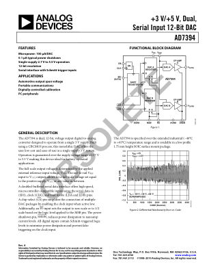 AD7394 数据手册首页