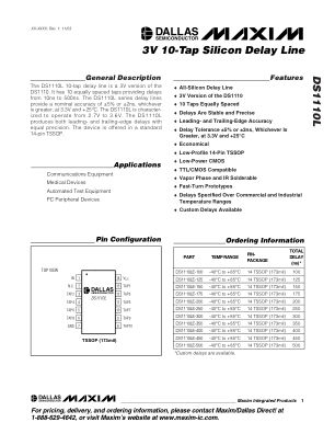 DS1110L-DS1110LE-500 datasheet cover page