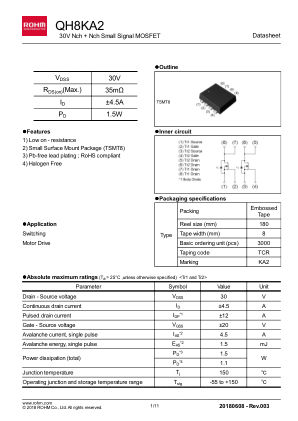 QH8KA2 数据手册首页