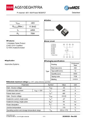 AG510EGH7FRA datasheet cover page