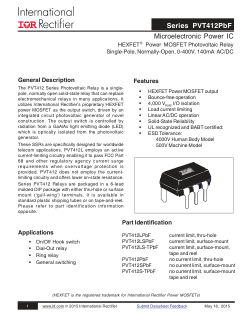 PVT412 datasheet cover page