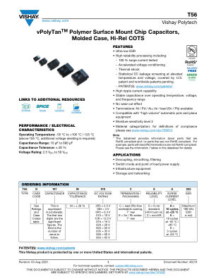 T56 datasheet cover page