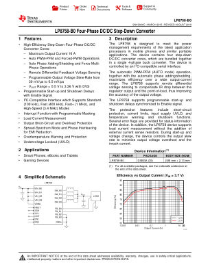 LP8758-B0 datasheet cover page
