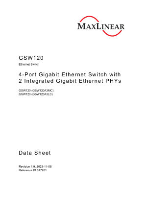 GSW120 数据手册首页