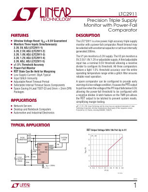 2911F datasheet cover page