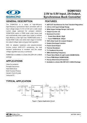 SGM61023 datasheet cover page