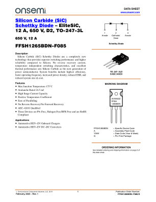 FFSH1265BDN-F085 datasheet cover page