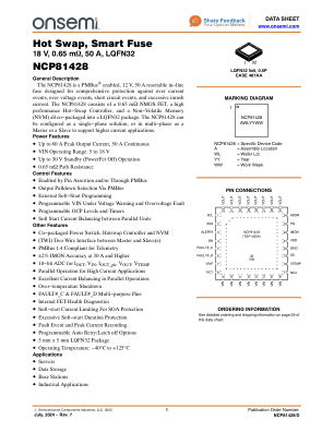 NCP81428 数据手册首页