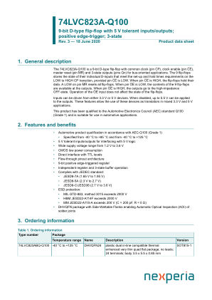 74LVC823ABQ-Q100J datasheet cover page