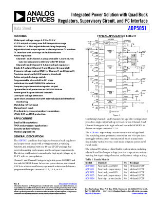 ADP5051 数据手册首页