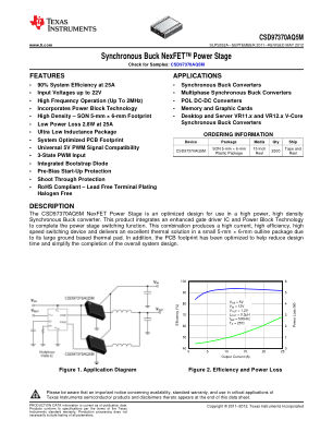 CSD97370AQ5M datasheet cover page