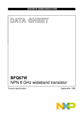 BFQ67W datasheet cover page