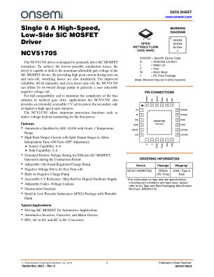 NCV51705 datasheet cover page
