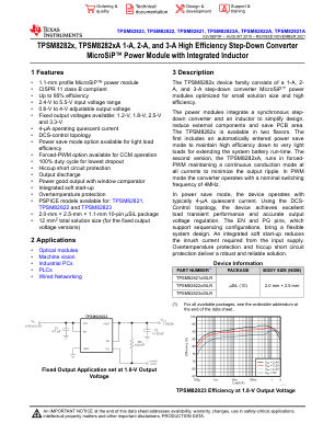TPSM82823A datasheet cover page