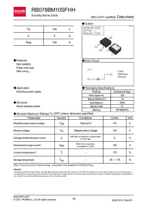 RB078BM10SFHH datasheet cover page
