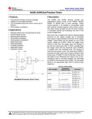 SE556 datasheet cover page