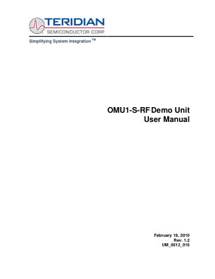 78M6612-DB-OMU-RF datasheet cover page