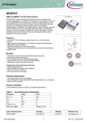 IPT60T040S7 数据手册首页