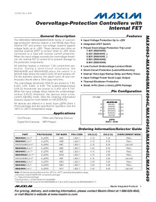 MAX4943-MAX4949 datasheet cover page