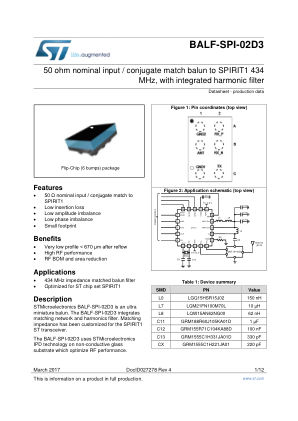 BALF-SPI-02D3 数据手册首页