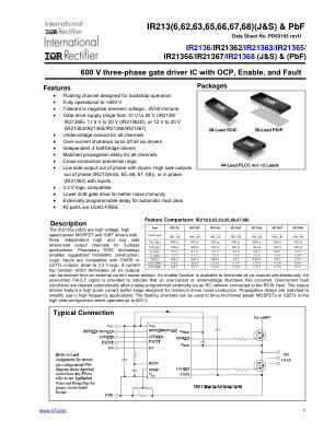 IR213 datasheet cover page