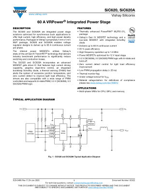 SIC620A 数据手册首页