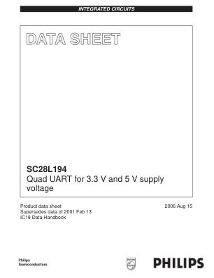 SC28L194 数据手册首页