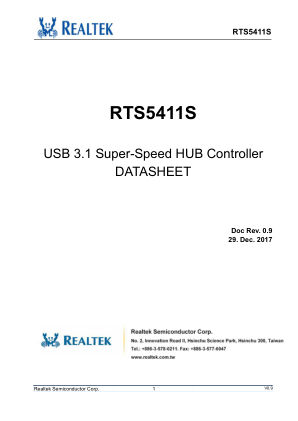 RTS5411S-GR datasheet cover page