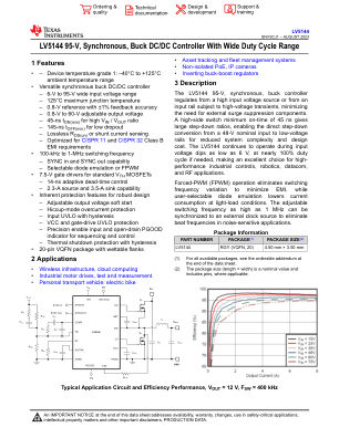 LV5144 datasheet cover page