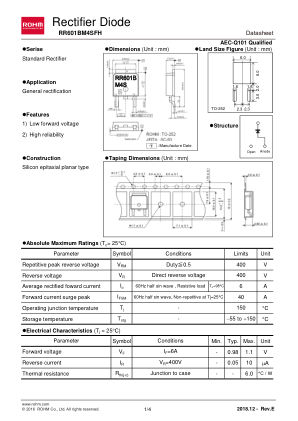RR601BM4SFH 数据手册首页