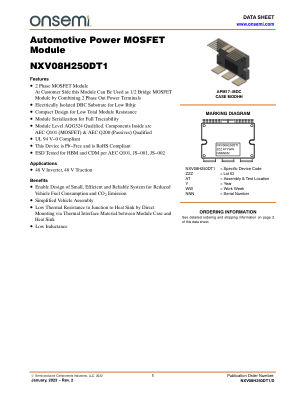 NXV08H250DT1 数据手册首页