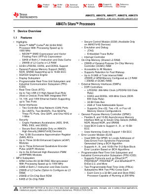 AM4379 datasheet cover page