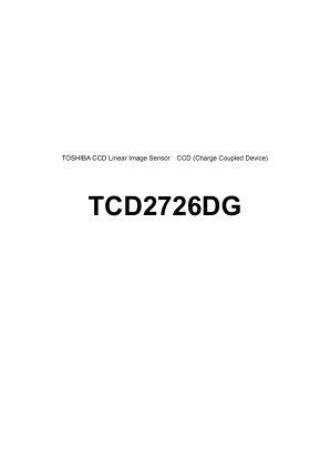 TCD2726DG 数据手册首页