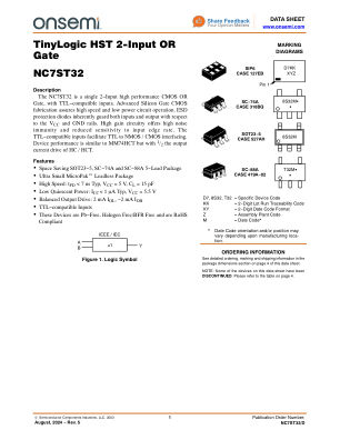 NC7ST32 数据手册首页