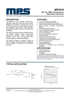 MP2410 datasheet cover page