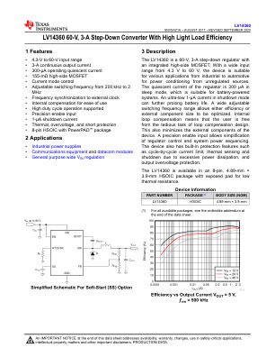 LV14360 datasheet cover page
