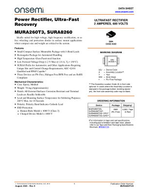 MURA260T3 数据手册首页