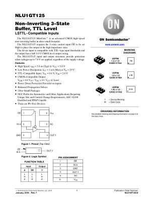 NLU1GT125 数据手册首页