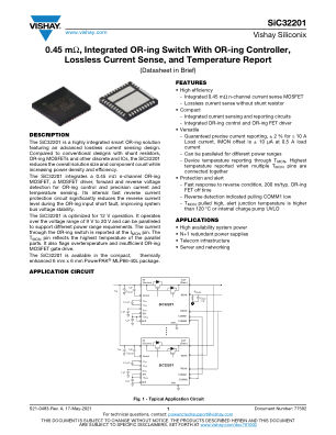 SIC32201 datasheet cover page