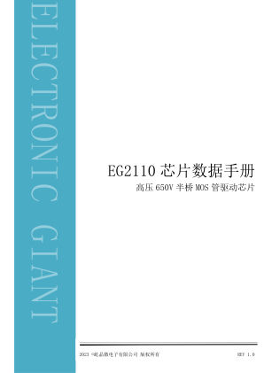 EG2110 数据手册首页