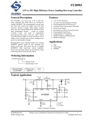 SY28903FBP datasheet cover page