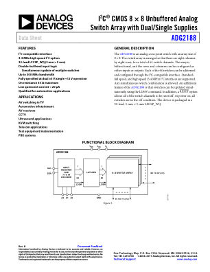 ADG2188 datasheet cover page