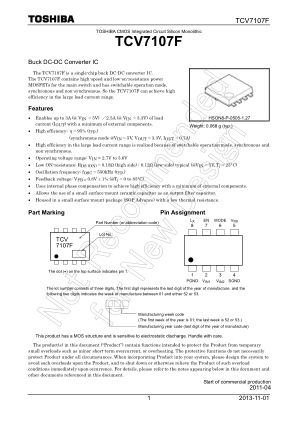 TCV7107F datasheet cover page