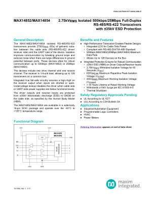 MAX14852-MAX14854 datasheet cover page