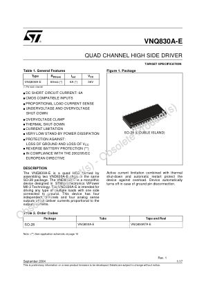 VNQ830A-E datasheet cover page
