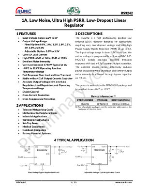 RS3242 datasheet cover page