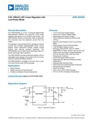 ADPL40505A datasheet cover page